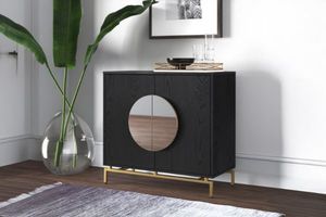 Dining: OCEANA 2 Door Cabinet (Black)