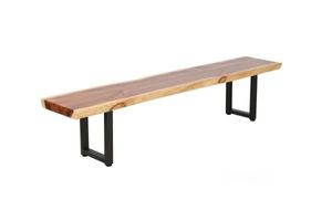 Dining: TASMAN Solid NZ Pine Wood 1.6M/1.8M/2.0M/2.2M/2.4M Bench (Live Edge)