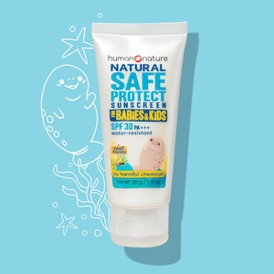 Products: SafeProtect SPF30 Sunscreen for Babies and Kids 50g – I Heart Nature New Zealand Australia