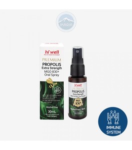 Hi Well Premium Propolis MGO830+ Oral Spray Extra Strength Alcohol Free 30ml
