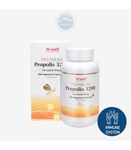 Hi Well Premium Propolis 3200mg Flavonoid 96mg 250VegeCapsules