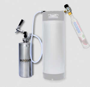 Only Packages: 4L Keg > 23L Standard Add-on Homebrew Kit. Mini Keg, Tap, Reg, Transfer Line & Sodastream Adapter