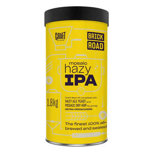 Brick Road Brewing Malt Kits: Brick Road Mosaic Hazy IPA with dry hops 1.8kg