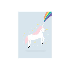 Rainbows And Unicorns: Iko Iko Kid's Card Unicorn Magic