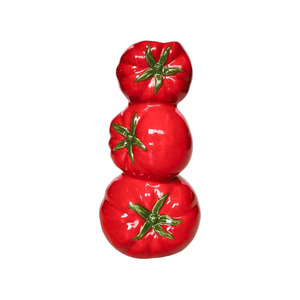 Ceramic Trio of Tomato Vase