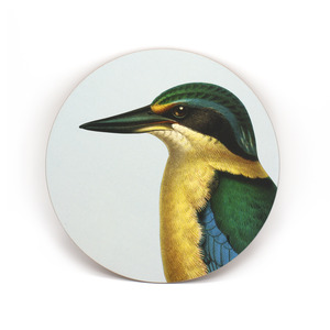 They Them: 100% NZ Cork Backed Placemat Kingfisher