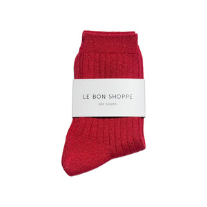 They Them: Le Bon Shoppe Socks Her Lurex Glitter Ruby