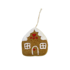 Christmas Tree Decorations: Christmas Decoration Felt Gingerbread House