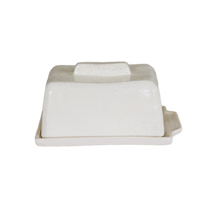 JS Ceramics Butter Dish Oatmeal