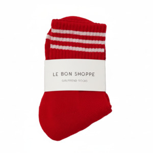 Le Bon Shoppe Girlfriend Socks Scarlet