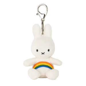 Bon Ton Toys x Miffy Keychain Corduroy Rainbow Offwhite