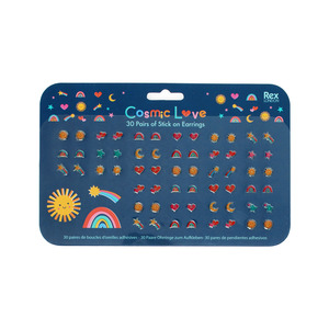 Rainbows And Unicorns: Rex London Stick On Earrings Cosmic Love