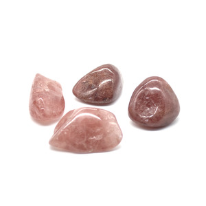 Decor: Mini Tumbled Gemstone Strawberry Quartz