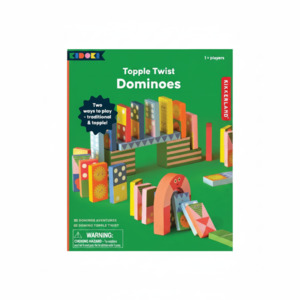 Puzzles And Games: Kikkerland Kidoki Topple Twist Dominoes Multi-Coloured