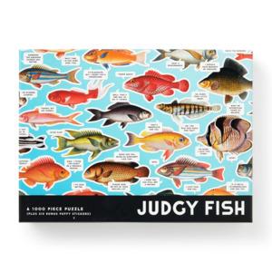 Puzzles And Games: Brass Monkey Judgy Fish 1000 Piece Puzzle