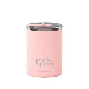 Frank Green Ceramic Coffee Cup with Hinged Lid 12oz Blushed
