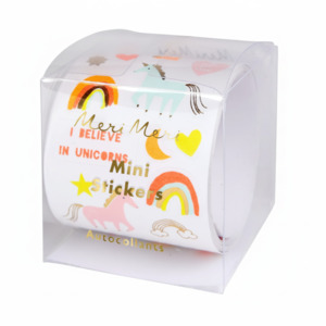 Rainbows And Unicorns: Meri Meri Mini Unicorn Sticker Roll