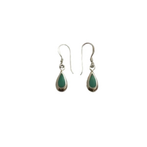 Earrings: Iko Iko Earrings Teardrop Turquoise Silver