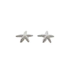 Earrings: Iko Iko Studs Little Starfish Silver