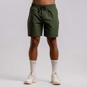 Mens Shorts Pants: Labb Train Short 7" Men's DARK ARMY GREEN