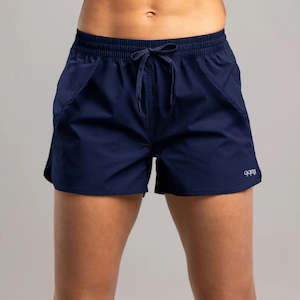 Womens Shorts Pants: Side Split Short 3" Women's NAVY