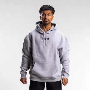 Hoodies: Puff Block Hood Unisex GREY MARLE