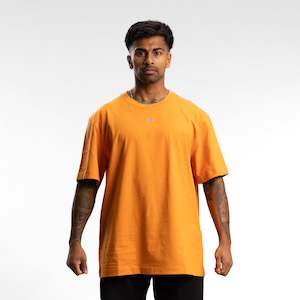Mens Tees: Capsize Box Block Tee Unisex TANGERINE