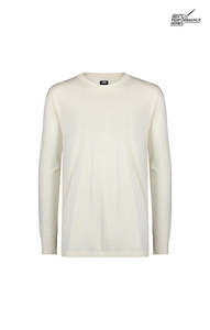 Merino: Merino Long Sleeve Tee - Off White - Men's