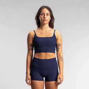 Womens Tops: Agile Longline Bra Women's NAVY