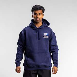 Mens Hoods Crews: Track And Field Block Hood Unisex NAVY
