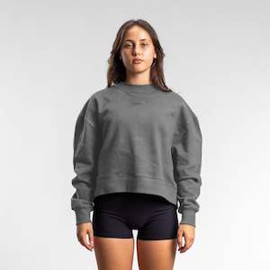 Womens Tops: Spread Extra Crew Women's WASHED BLACK