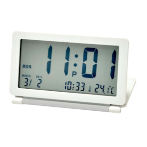 Alarm Clocks: Rhythm Digital Travel Alarm Clock LCT098NR03