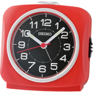 Seiko Red Alarm Clock QHE194-R