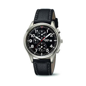 Chronograph: Boccia Gents Black/White 3756-04
