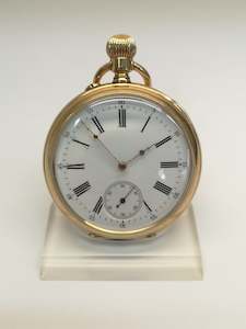 Pocket Watch: 18ct Gold Pocket Watch - Open Face