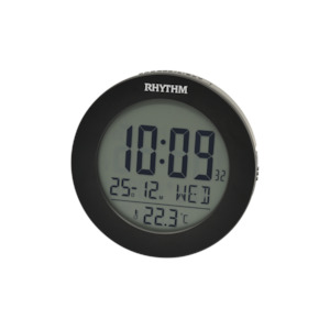 Digital: Rhythm Digital alarm clock black LCT103NR02