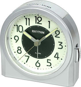 Rhythm: Rhythm alarm clock silver 8RE647WR19