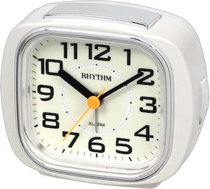 Rhythm: Rhythm alarm clock white CRE847WR03