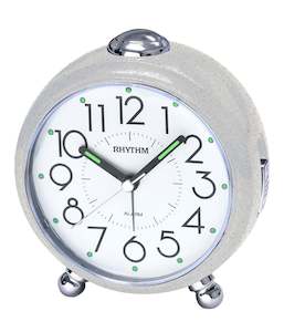 Rhythm alarm clock white CRE302NR03