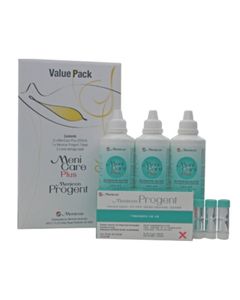 Contact Lens Care: Menicon Value Pack – Menicare Plus Solution & Progent Cleaner | RGP & Ortho-K Lens Care