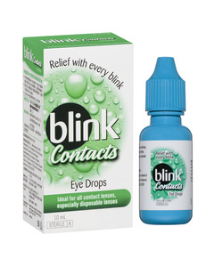 Contact Lens Care: Blink Contacts® Lubricating Eye Drops (10ml)