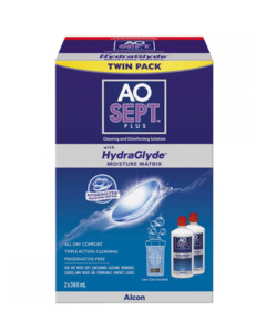 AoSept Plus with HydraGlyde Twin Pack (2 x 360ml)