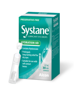 Systane Hydration Unit Dose Preservative Free Eye Drops Vials (30 x 0.7ml)