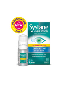Eye Drops Ointments And Gels: Systane Hydration Preservative Free (10ml)