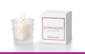 Crystal Cut Candles: Mini Candle - Persian Rose