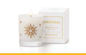 French Pear: Winter Christmas Star Candle - French Pear