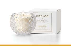 Luxe Medi Candles Wholesale: WP: Luxe Medi - Bamboo & White Lily