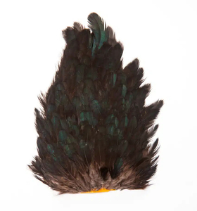 Black Indian Hen Back Saddle (1152) - I Love Fly Fishing