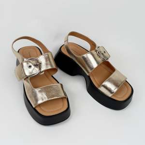 Sandals: Tamara Birad gold