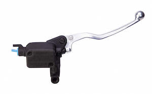 Front brake master cylinder PS13 - rectangular reservoir - black with silver lever BMW F650